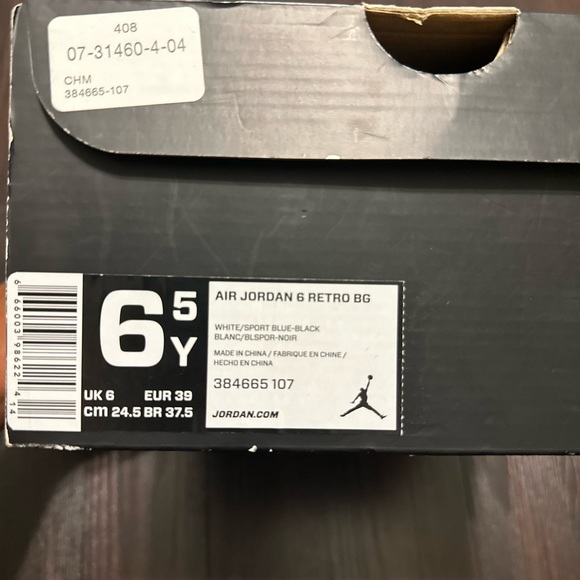 Air Jordan 6 “Sport Blue” 2014 - Picture 7 of 8